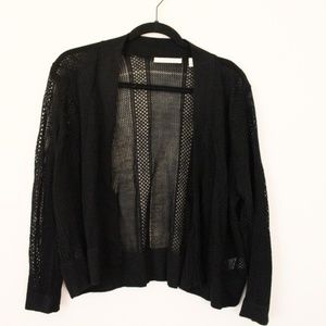 Black Sheer Cardigan
